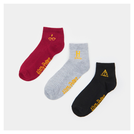 Sinsay - Sada 3 párů ponožek Harry Potter - Vícebarevná