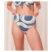 Dámské plavkové kalhotky Summer Allure Highwaist brief - - modrobílé 0032 - TRIUMPH