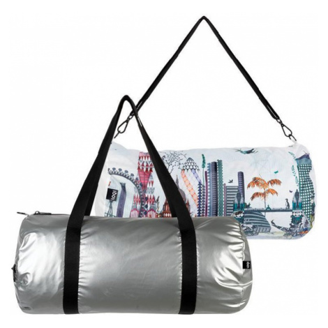 Vícebarevná oboustranní sportovní taška Kristjana S Williams Interiors Silver & London Weekender