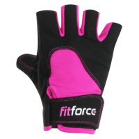 Fitforce K8 Dámské fitness rukavice, růžová, velikost