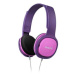 PHILIPS SHK2000PK/00 sluchátka pro děti v růžové barvě