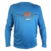 HAVEN Cyklistický dres s dlouhým rukávem letní - NAVAHO II LONG - modrá/oranžová
