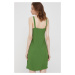 Šaty Sisley zelená barva, mini