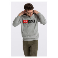 Mikina diesel s-ginn-hood-div sweat-shirt šedá