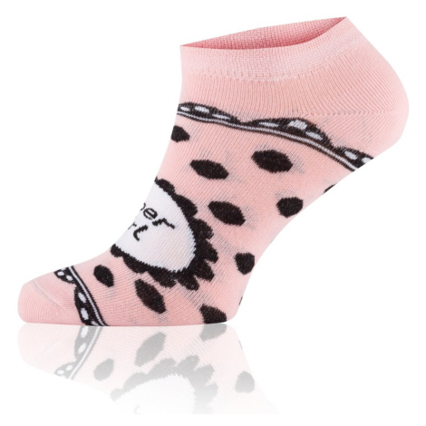 Dámské ponožky Italian Fashion S148S Girl - kotníkové Růžová