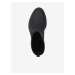 Černé dámské kožené kotníkové boty Tommy Hilfiger