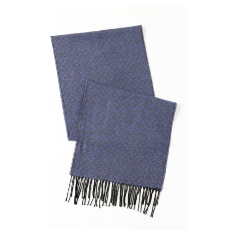 ALTINYILDIZ CLASSICS Men's Navy Blue-brown Patterned Scarf AC&Co / Altınyıldız Classics