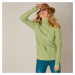 Blancheporte Žebrovaný pulovr s rolákem zelenkavá