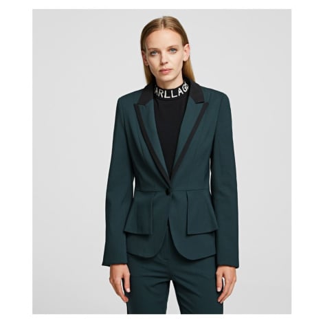 Sako Karl Lagerfeld Tailored Jacket W/ Peplum - Zelená