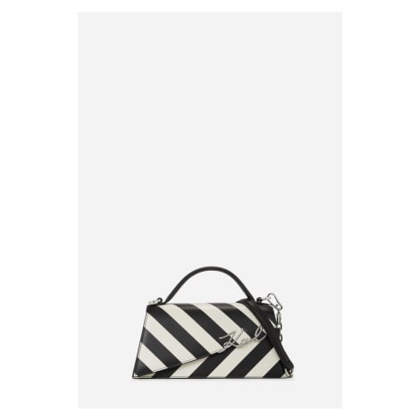 Kabelka karl lagerfeld k/signature sp slim crossbody small stripe black-white