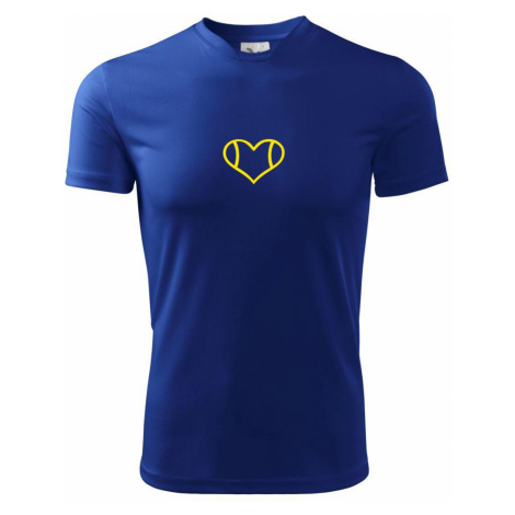 Tenisové srdce - Pánské triko Fantasy sportovní (dresovina)