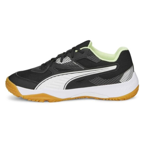 Puma SOLARFLASH JR II Juniorská sálová obuv, černá, velikost 36