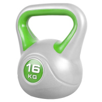 Gorilla Sports Kettlebell činka, vinylová, sv. zelená, 16 kg