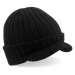 Beechfield Zimní čepice s kšiltem B448 Black