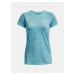 Světle modré dámské žíhané sportovní tričko Under Armour UA Tech