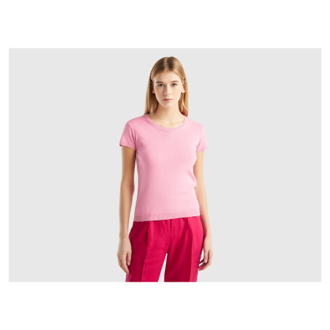 Benetton, Short Sleeve Sweater In 100% Cotton United Colors of Benetton