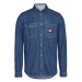 Tommy Hilfiger Tommy Jeans pánská modrá denim košile Tjm Denim Badge