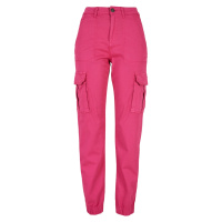 Dámské bavlněné kalhoty Cotton Twill Utility Ibiškus růžové