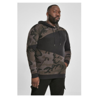 Pánská mikina // Urban Classics Camo Zig Zag Hoody blk/darkcamo