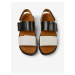 Bílo-černé dámské kožené sandály Camper