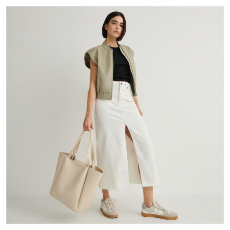 Reserved - Taška shopper - Krémová