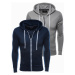 Ombre Clothing Men's zip-up sweatshirt - mix 2