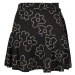 Ladies Viscose Mini Skirt - blackflower