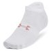 UNDER ARMOUR-UA Essential No Show 3 pack-WHT-1361459-100 Bílá