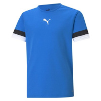 Puma TEAMRISE JERSEY TEE Dětské fotbalové triko, modrá, velikost