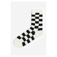 H & M - Vzorované ponožky - bílá