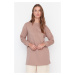 Trendyol Mink Sequin Knitted Tunic