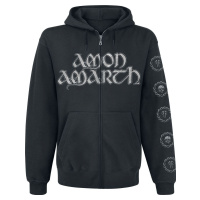 Amon Amarth Skullship Mikina s kapucí na zip černá