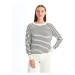 LC Waikiki Crew Neck Striped Long Sleeve Women's Knitwear Sweater