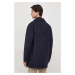 Vlněný kabát Polo Ralph Lauren tmavomodrá barva, přechodný
