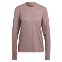 adidas BRAND LOVE LONG SLEEVE TEE Dámské tričko s dlouhým rukávem, růžová, velikost