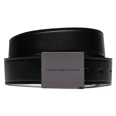 Tommy Hilfiger pánský černý kožený pásek