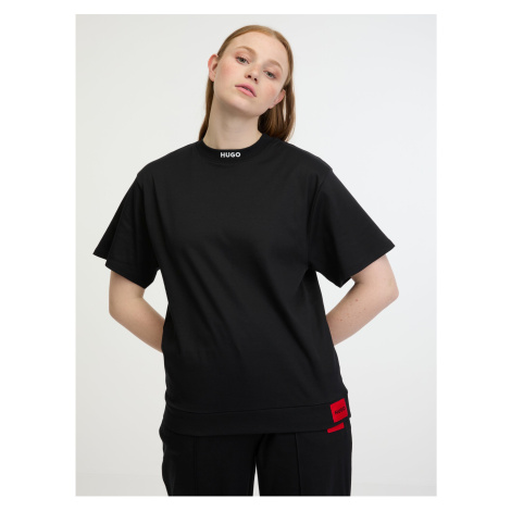 Černé dámské tričko HUGO Dina T-shirt Hugo Boss