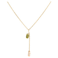 PDPAOLA Slušivý pozlacený náhrdelník Linda Colors CO01-863-U