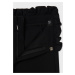 Kalhoty s vysokým pasem a páskem černé JUNIOR Mayoral
