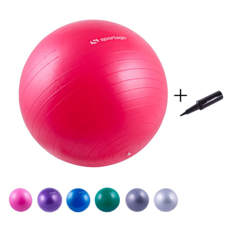 Gymnastický míč Sportago Anti-Burst 65 cm, včetně pumpičky - červená