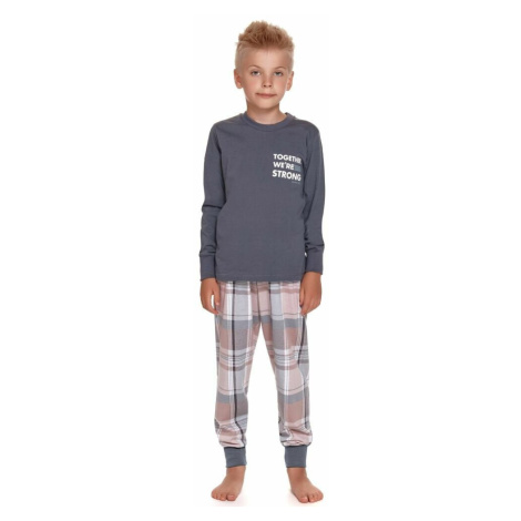 Chlapecké pyžamo model 15911794 tmavě šedé - DN Nightwear dn-nightwear