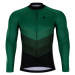 HOLOKOLO Cyklistický dres s dlouhým rukávem letní - NEW NEUTRAL SUMMER - černá/zelená