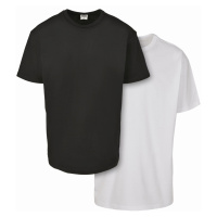 Pánské tričko krátký rukáv // Urban classics Organic Basic Tee 2-Pack black+white