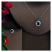Éternelle Souprava šperků Swarovski Elements Felipa Sapphire SET-N-548 Modrá 41 cm + 5 cm (prodl