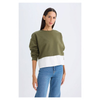 DEFACTO Relax Fit Crew Neck Sweatshirt