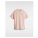 VANS Left Chest Logo T-shirt Women Pink, Size