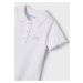 Tričko s krátkým rukávem a límečkem MAŠLE bílé MINI Mayoral