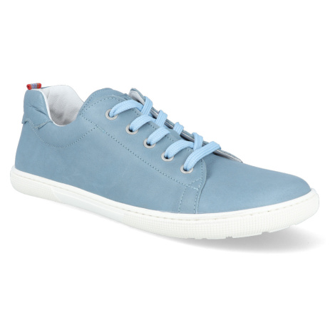 Barefoot tenisky Koel4kids - Freya jeans modrá