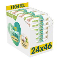 PAMPERS Ubrousky vlhčené Harmonie New Baby Plastic Free 24x46 ks