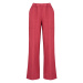 Trendyol Red 100% Linen Pocket Detailed High Waist Wide Leg Trousers